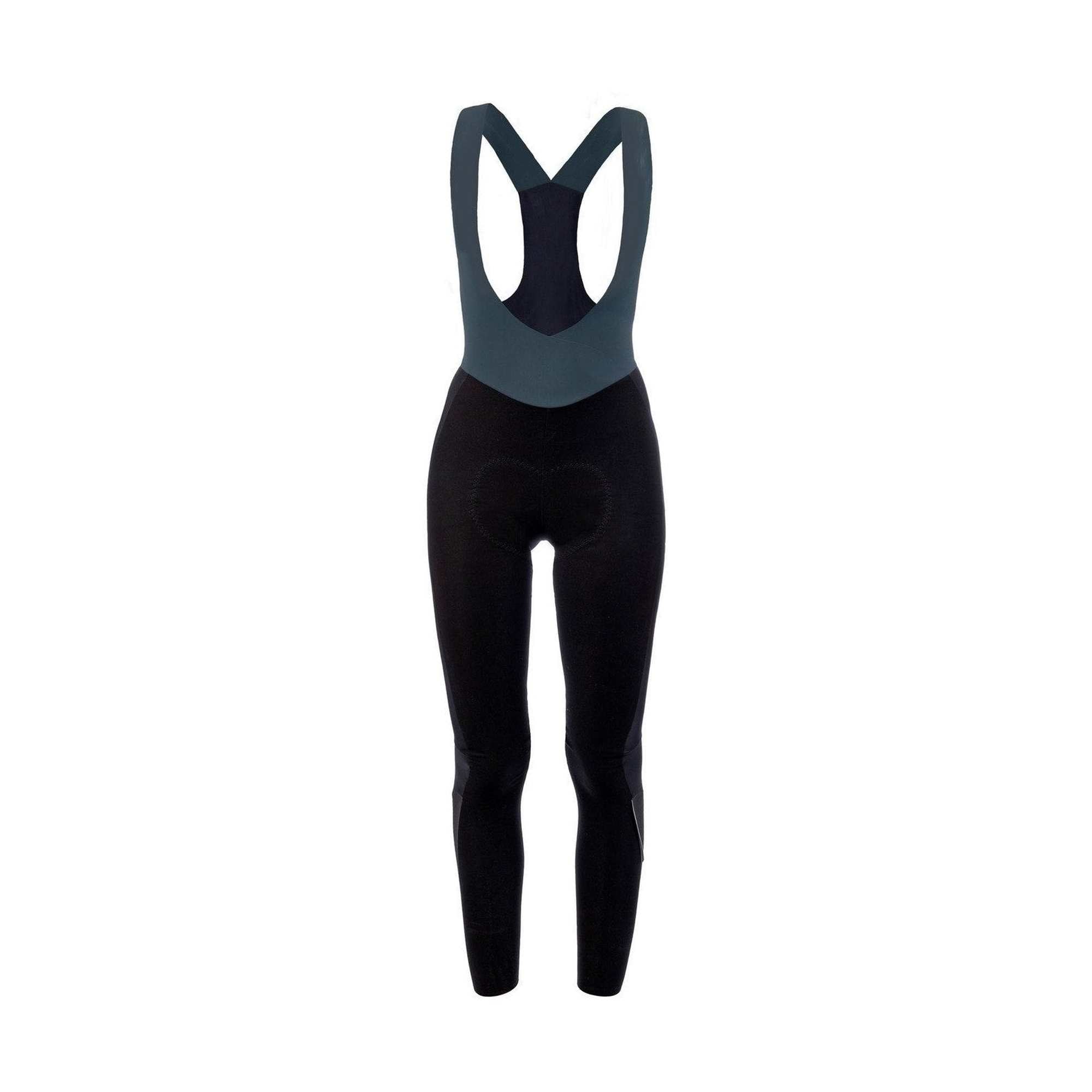 Q36.5 - Long Salopette L1 with insert Dames - Black
