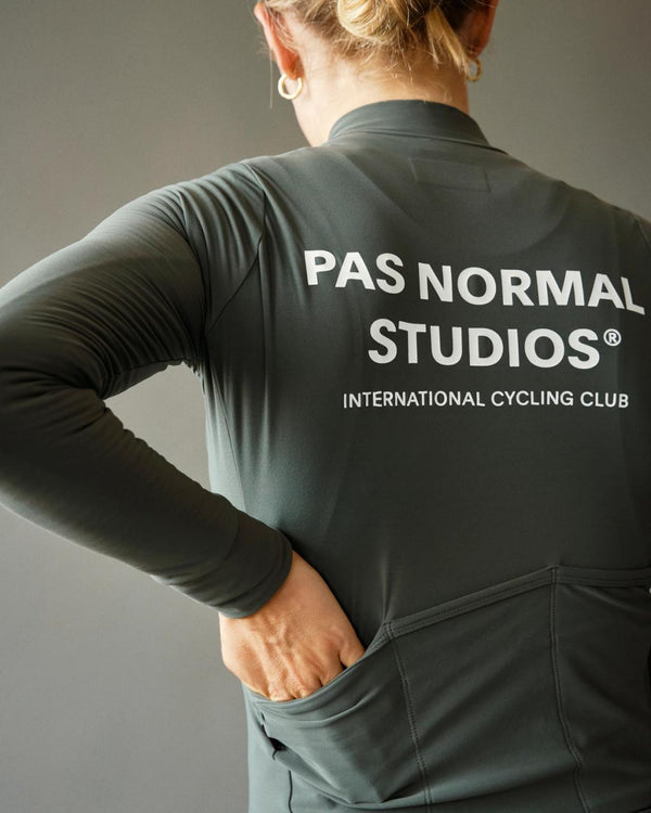 Women's Mechanism Long Sleeve Jersey - Dark Moss