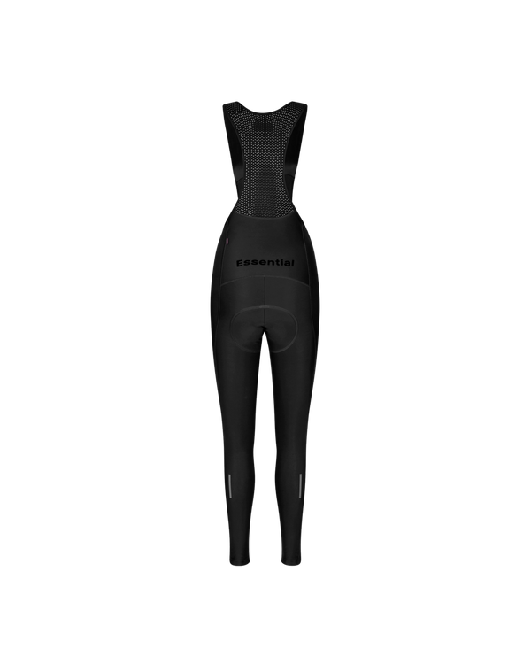 Women's Essential Thermal Long Bib - Black