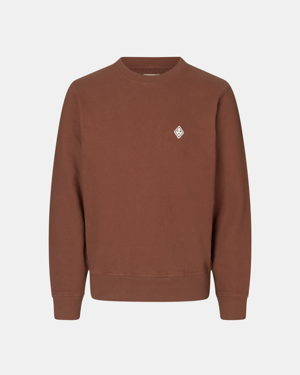 Off-Race Patch Sweatshirt - Rust