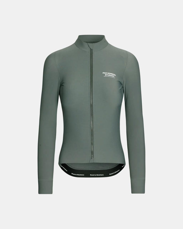 Women's Mechanism Long Sleeve Jersey - Dark Moss