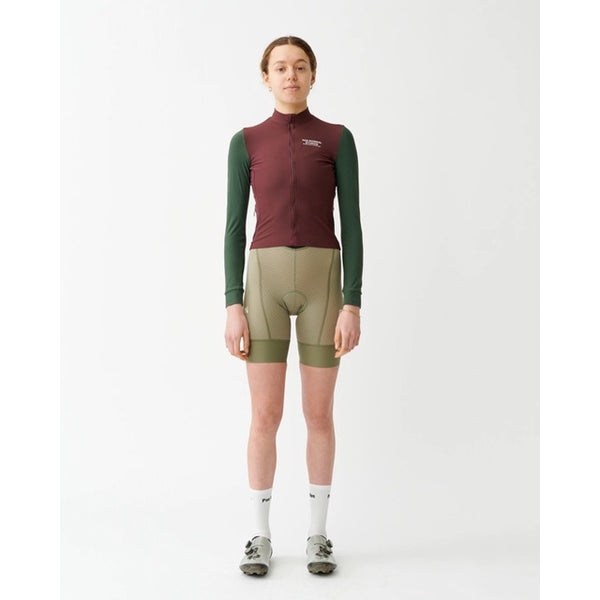 Women's Mechanism Long Sleeve Jersey - Burgundy