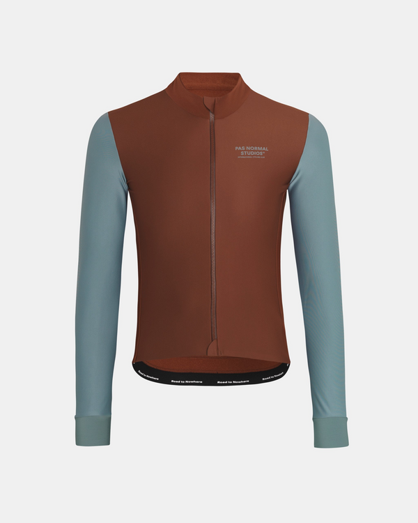 Mechanism Thermal Long Sleeve Jersey - Mahogany / Dusty Teal