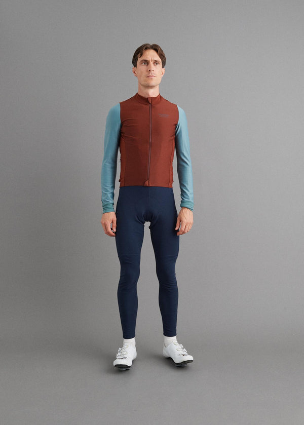 Mechanism Thermal Long Sleeve Jersey - Mahogany / Dusty Teal