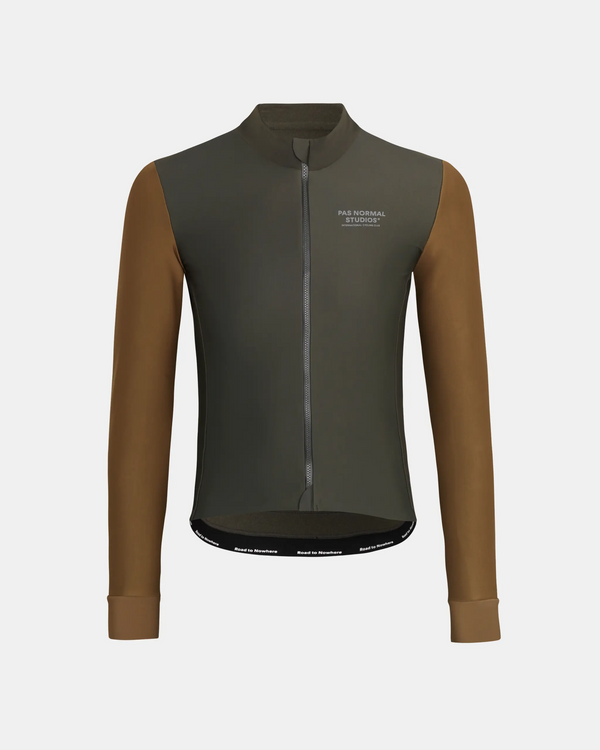 Mechanism Thermal Long Sleeve Jersey - Dark Olive / Army Brown