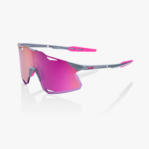 HYPERCRAFT - TOKYO NIGHTS - Gloss Light Grey - Purple Multilayer Mirror Lens