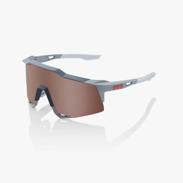 SPEEDCRAFT - Soft Tact Stone Grey - HiPER Crimson Silver Mirror Lens