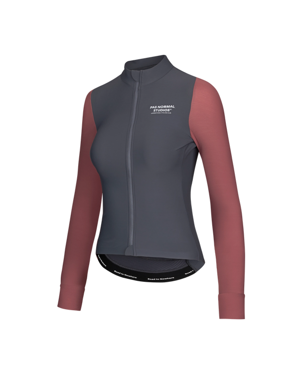 Women's Mechanism Long Sleeve Jersey - Dark Navy/Dusty Mauve