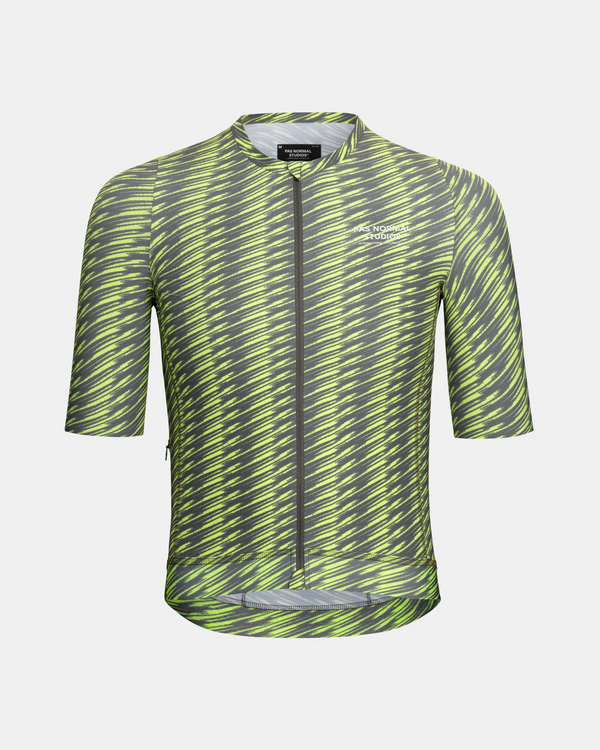 Women's Solitude Jersey - Dark Moss / Lime Green