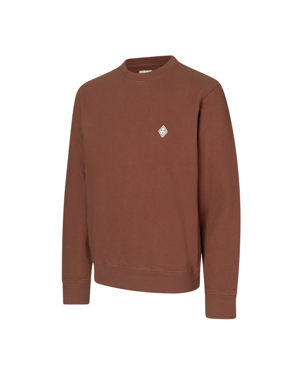 Off-Race Patch Sweatshirt - Rust