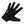 Glove Hybrid Que - Black