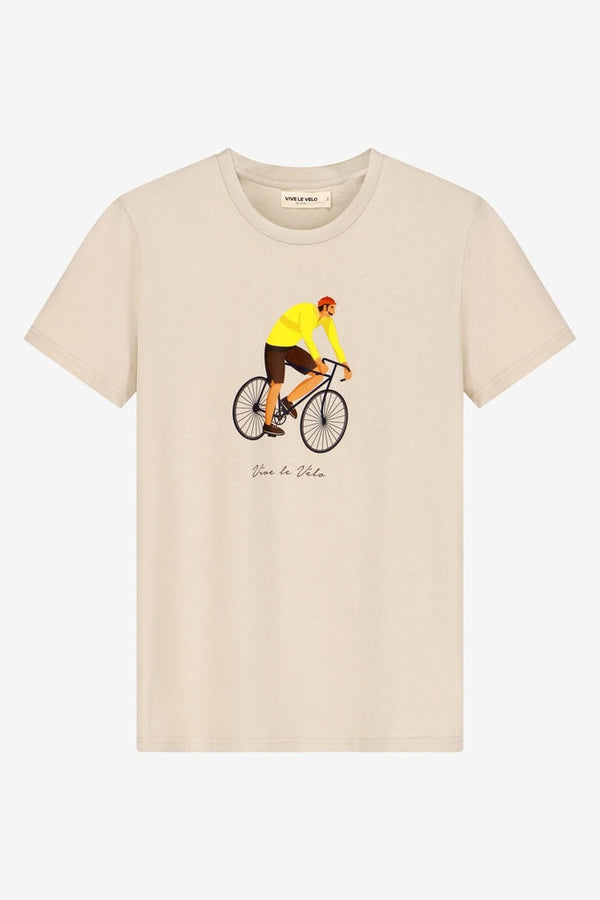 Yellow Jersey Retro Cyclist Men - Beige