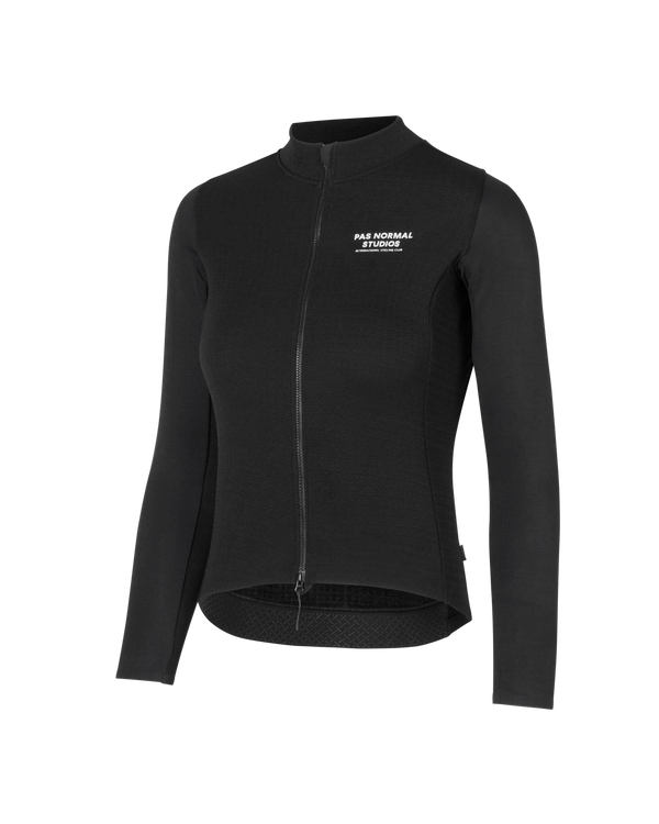 Women's Escapism Wool Long Sleeve Jersey - Black