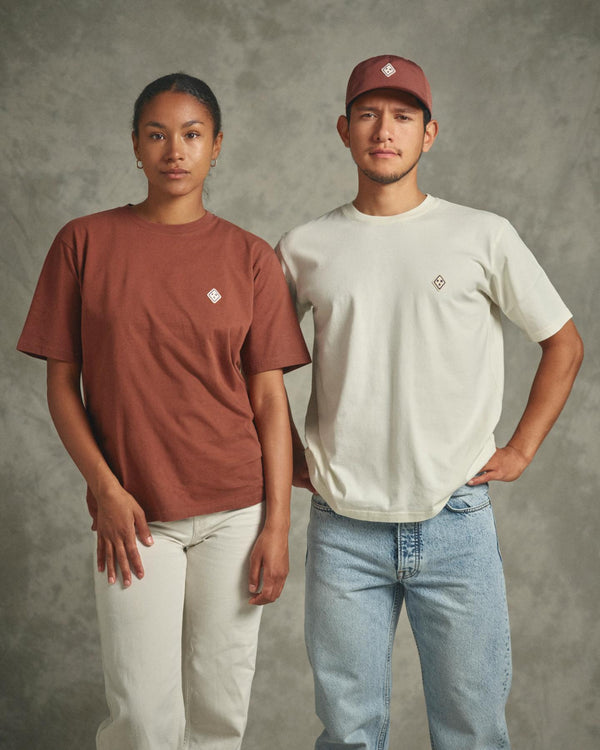 Off-Race Patch T-Shirt - Rust