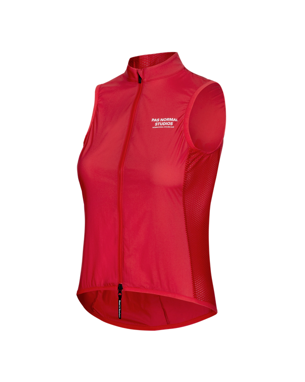 Women's Mechanism Stow Away Gilet - Deep Red