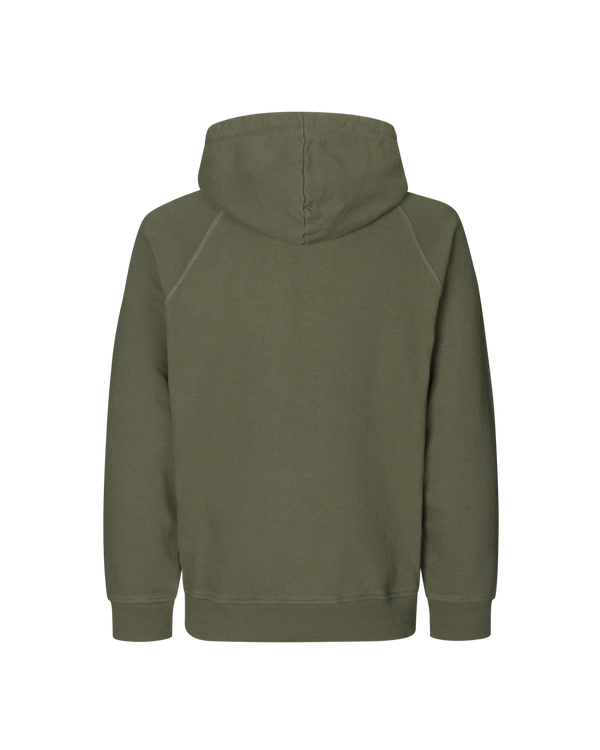 Off-Race Patch Hoodie - Dusty Olive