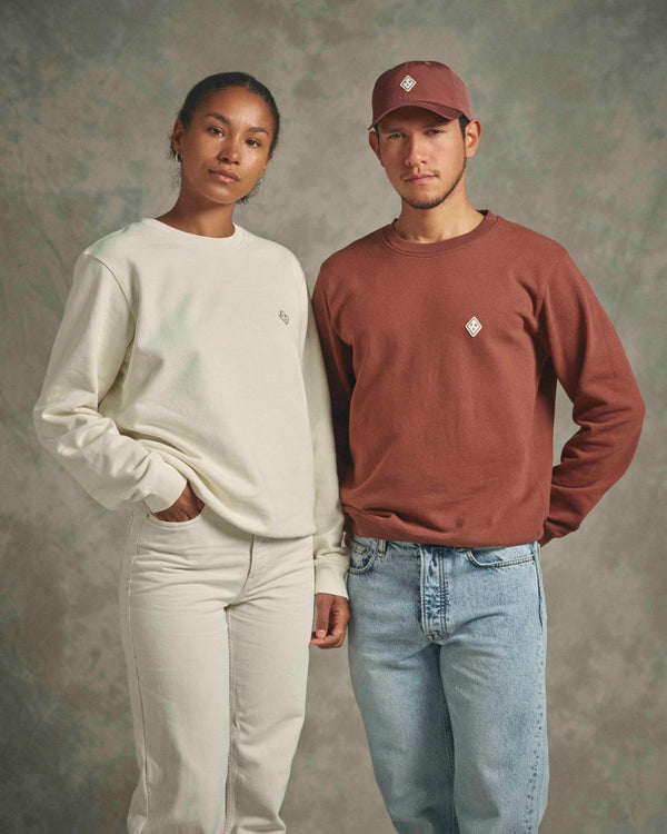 Off-Race Patch Sweatshirt - Rust