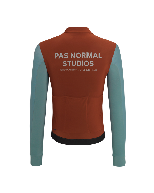 Mechanism Thermal Long Sleeve Jersey - Mahogany / Dusty Teal