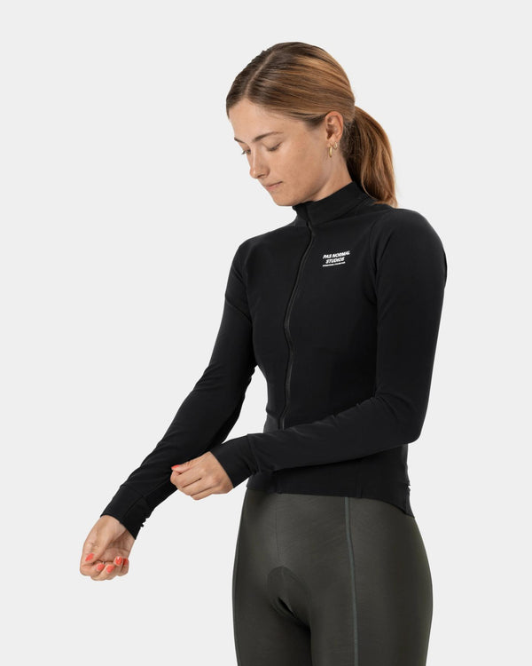 Women's Mechanism Thermal Long Sleeve Jersey - Black